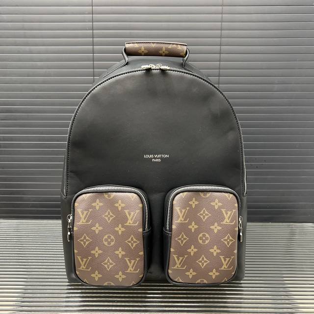 Louisvuitton 路易威登 Multipocket 双肩包 印花男包背包 采用精湛镶嵌细工，经典百搭 实物拍摄 防尘袋 35 X 40 Cm。