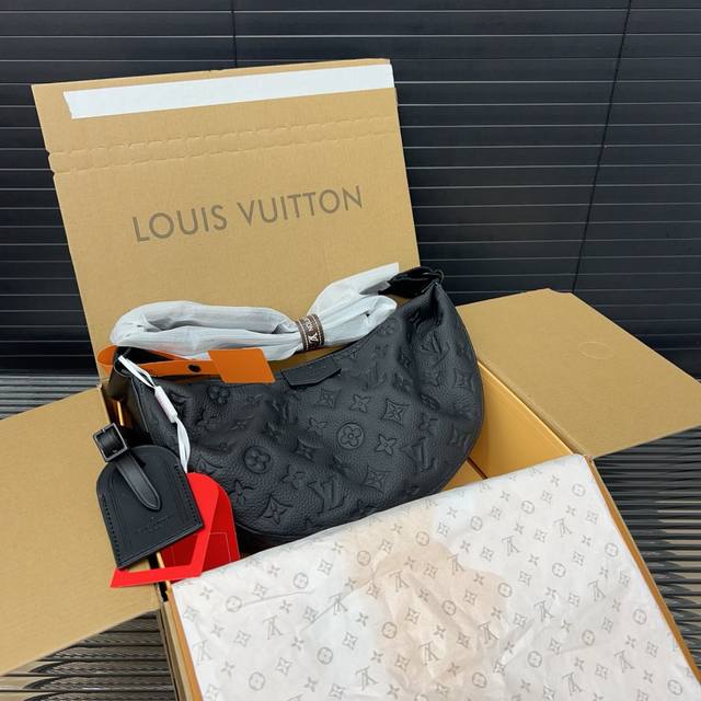 Louisvuitton 路易威登 牛皮 小号hamac Bag Pm 字母徽标拉链开合 Monogram Eclipse 涂层帆布 单肩斜挎包 小号 男款 经