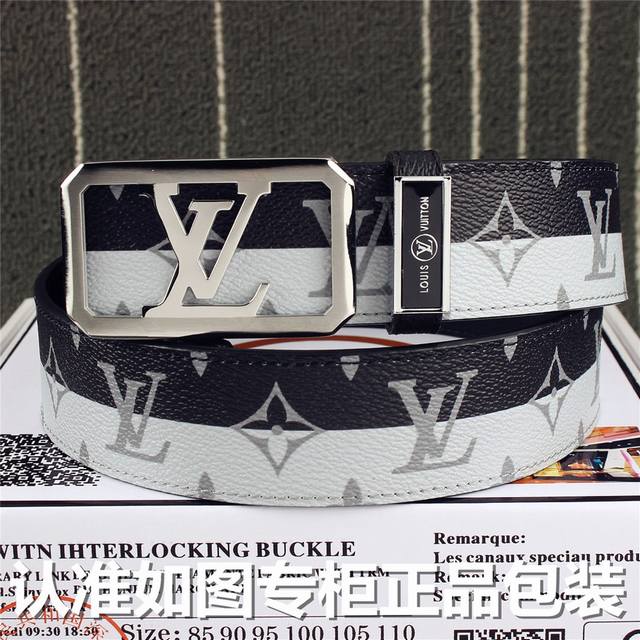 品名：Lv..路易..威登顶级原单 型号：认准如图专柜包装，赠送打孔器 材料：百分百进口原厂头层牛皮，24K纯钢扣彩色印花图案，保证真皮。专柜同等质量， 送人自