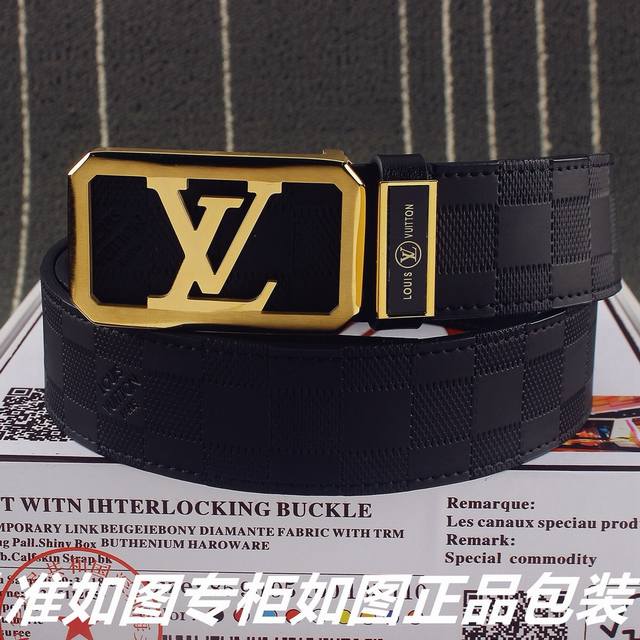 品名：Lv..路易..威登原单 型号：认准如图专柜包装，赠送打孔器 材料：百分百头层牛皮，24k纯钢扣保证真皮。专柜同等质量， 送人自用首选 包装： 请认准如图