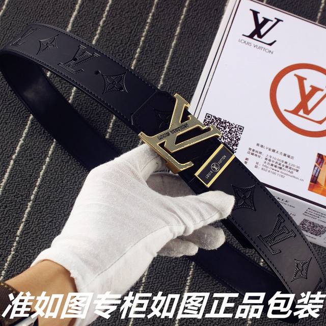 品名：Lv..路易..威登原单 型号：认准如图专柜包装，赠送打孔器 材料：百分百头层牛皮，24k纯钢扣保证真皮。专柜同等质量， 送人自用首选 包装： 请认准如图