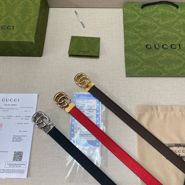 品牌：古驰Gucci 等级：原版品质.头层牛皮 专柜售经典爆款开模。油边精致 电脑车线 手感柔软.实物拍摄无修饰 上身效果超好、长度可裁剪.配专柜全套包装.送礼