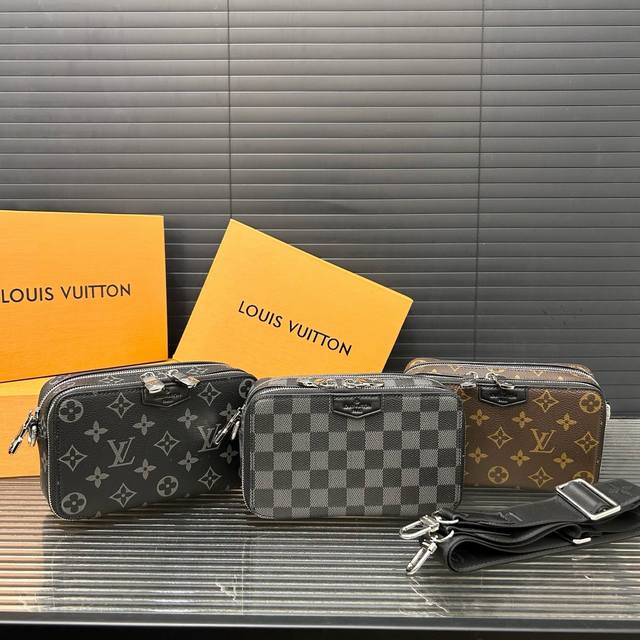 Louisvuitton 路易威登 ALPHA WEARABLE 手袋 卡夹 相机包 Mini斜挎包 单肩包 采用精湛镶嵌细工 经典百搭 实物拍摄 N60418