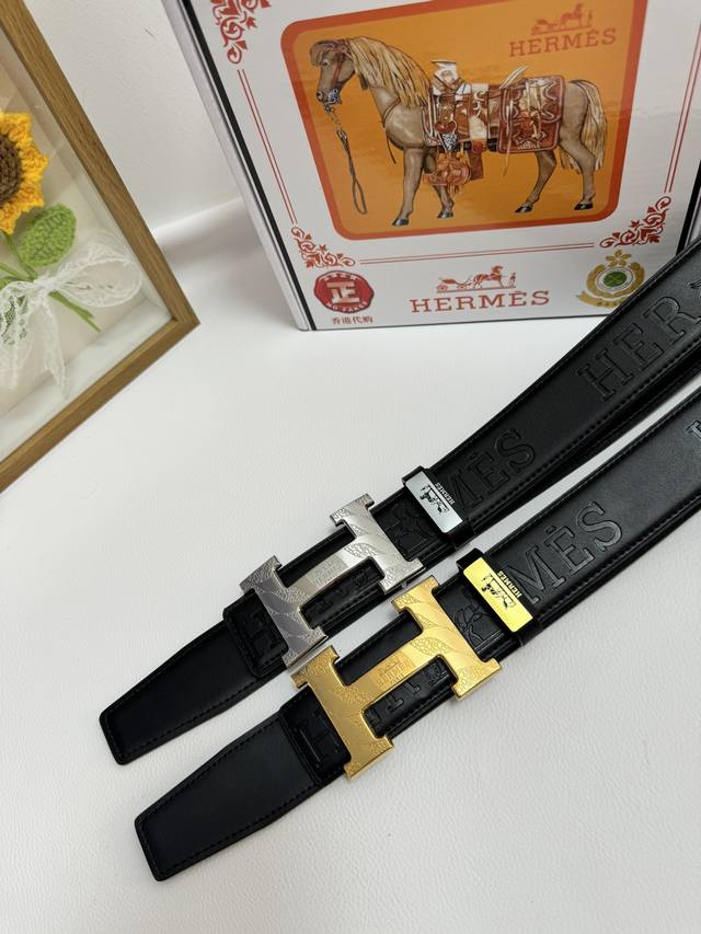 品名：爱马仕.HermèS 原单 材质：原单牛皮腰带 百分百头层牛皮腰带保证真皮，24K纯钢扣，专柜原单品质、做工精细，时尚大牌，送人自用首选包装： 请认准如图