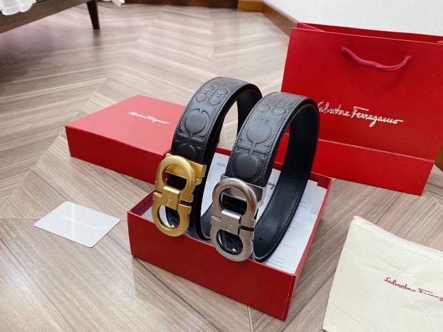 菲拉格慕 Salvatore Ferragamo 原单专柜1:1**新款精钢扣头 不褪色 搭配双面进口小牛皮腰带无视市场普通货油边精致打磨质量好到超乎你想象工艺