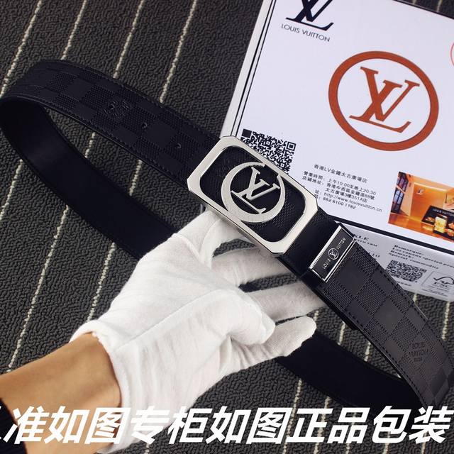 品名：Lv..路易..威登原单 型号：认准如图专柜包装，赠送打孔器 材料：百分百头层牛皮，24K纯钢扣格子纹路保证真皮。专柜同等质量， 送人自用首选 包装： 请