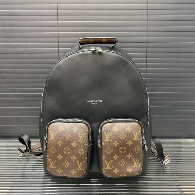 Louisvuitton 路易威登 Multipocket 双肩包 印花男包背包 采用精湛镶嵌细工，经典百搭 实物拍摄 防尘袋 35 X 40 Cm。