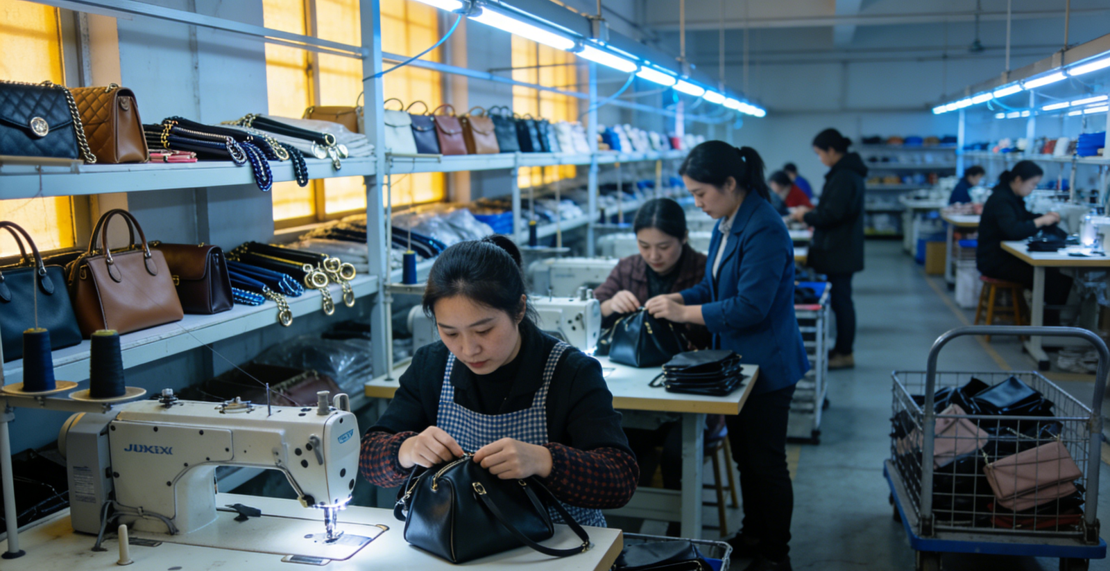 About Us 生成女士包包中国制造业场景